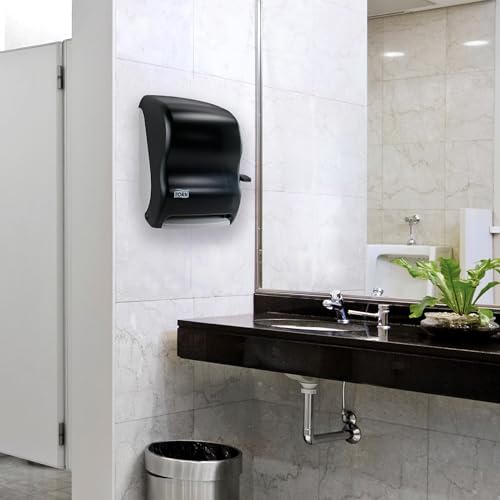 Tork Paper Towel Dispenser, Smoke, H21, Lever Auto Transfer, Push-Down Handle, High-Capacity, Translucent, 84TR - Image 2