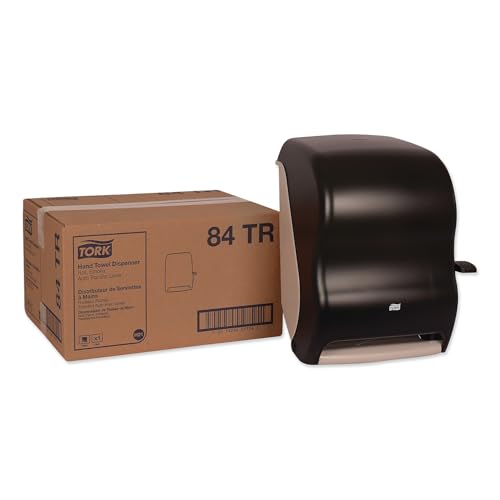 Tork Paper Towel Dispenser, Smoke, H21, Lever Auto Transfer, Push-Down Handle, High-Capacity, Translucent, 84TR - Image 1