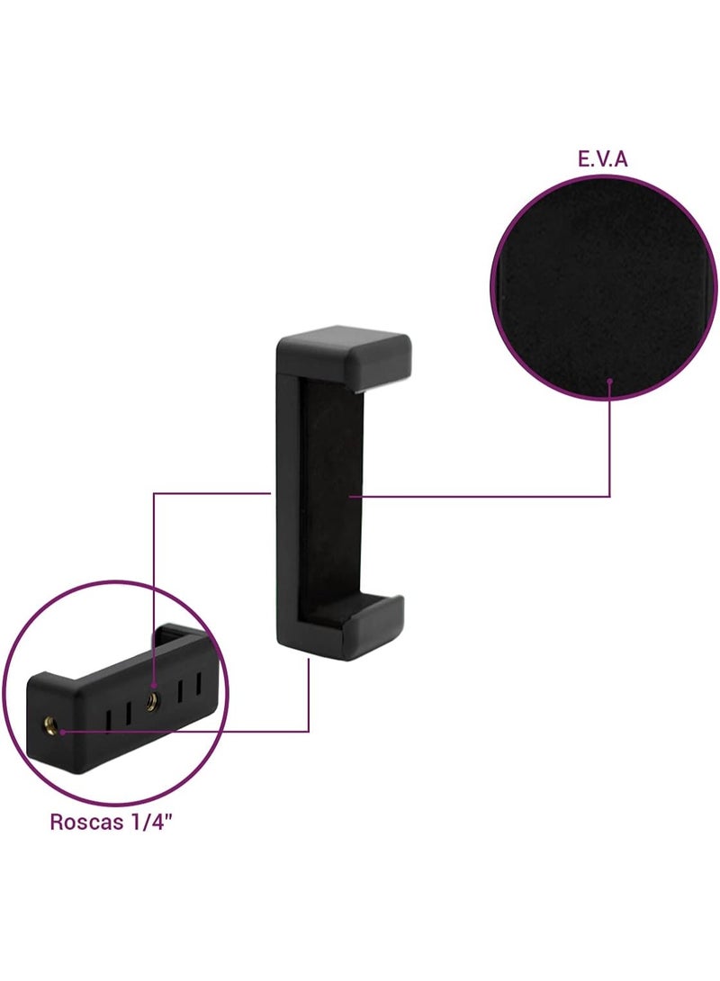 380 A Adjustable Height Aluminum Alloy Tripod Stand Compatible  Digital Camera and GoPro Cameras and with Clip Mount for All Smartphones for Live Streaming and Selfie, Load CapacityA Up to 5kg - Image 3