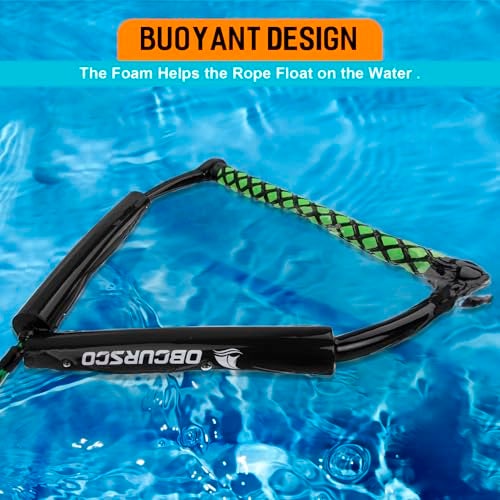 Obcursco 75ft Dyneema Wakeboard Rope, 4 Section Watersport Rope with EVA Handle for Wakeboard, Water Ski and Kneeboard - Image 5