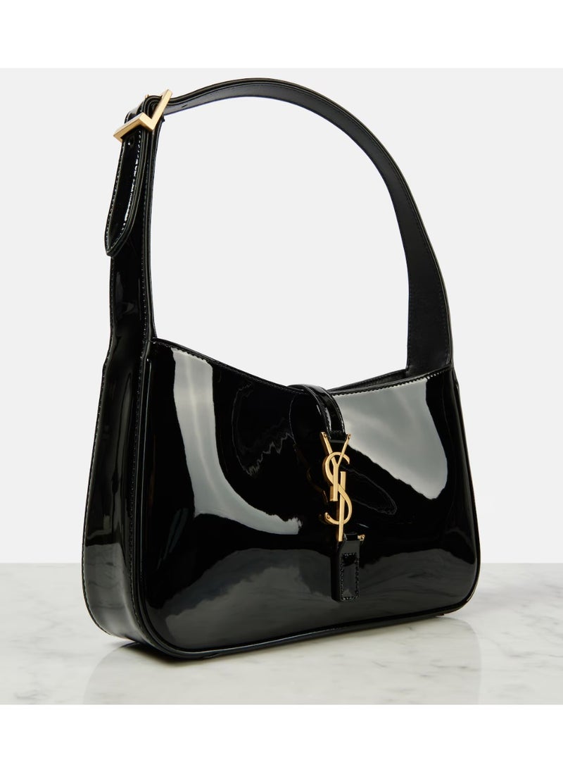 Yves Saint Laurent - Saint Laurent Le 5 à 7 Women's Leather Hobo Bag, Women's Tote Bag, Women's Shoulder Bag, Women's Hand Bag, Women's Travel Bag, Glossy Black - Image 1
