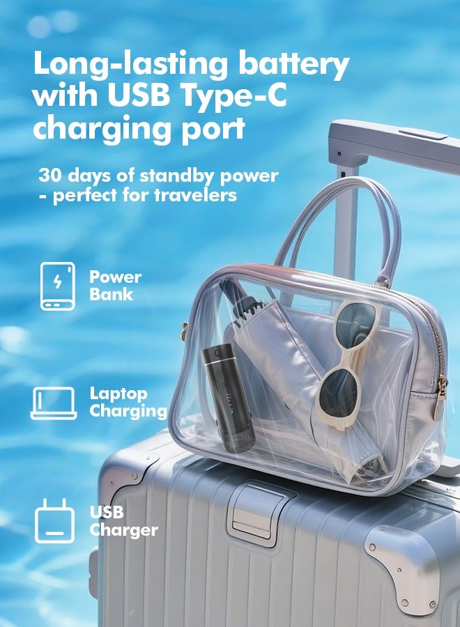 وافلو خيط مائي صغير ومحمول للسفر – جهاز تنظيف الأسنان بالماء لاسلكي بـ5 أوضاع، مزود بخزان ماء تلسكوبي و4 فوهات، مقاوم للماء بمعيار IPX7 لتنظيف الأسنان والعناية بالتقويم والدعامات. - Image 4