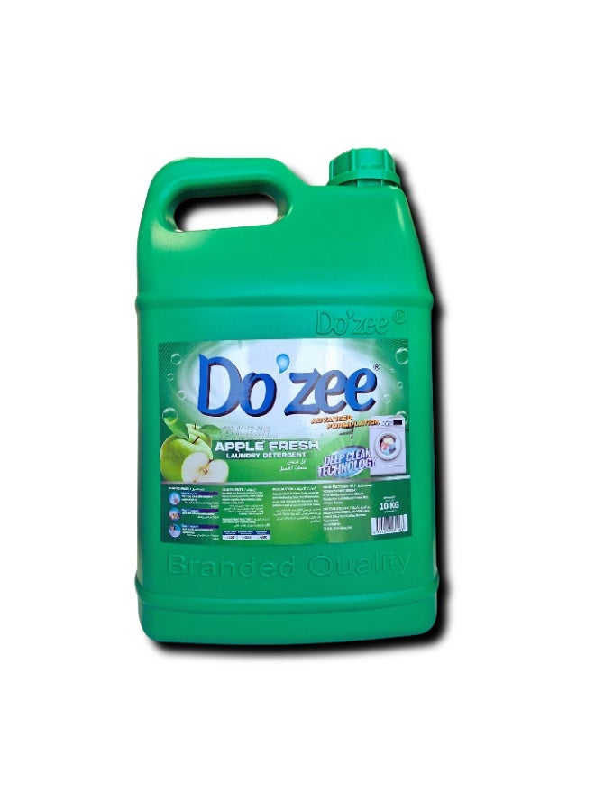 Do'zee Apple Fresh Liquid Laundry Detergent, 10 Liters - Image 4