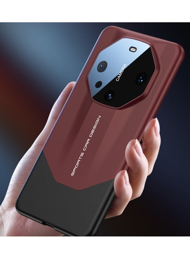 CATANES Huawei Mate 60 RS Ultimate Case 2 in 1 Armor Anti-knock Lens Protection Matte Hard PC Cover Protective Case Red