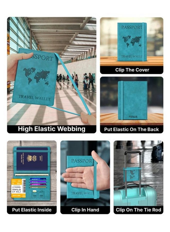 FEDUS FEDUS Faux Leather Premium Passport Holder For Men And Women Passport Cover Case Wallet With Credit/Debit Card, Rfid Protected Travel Document Accessories Organiser.  - Image 5