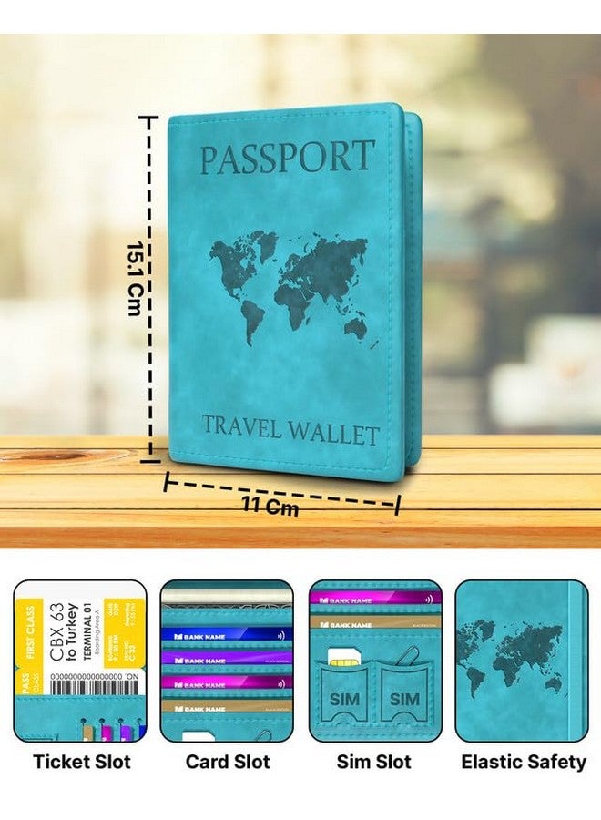 FEDUS FEDUS Faux Leather Premium Passport Holder For Men And Women Passport Cover Case Wallet With Credit/Debit Card, Rfid Protected Travel Document Accessories Organiser.  - Image 2
