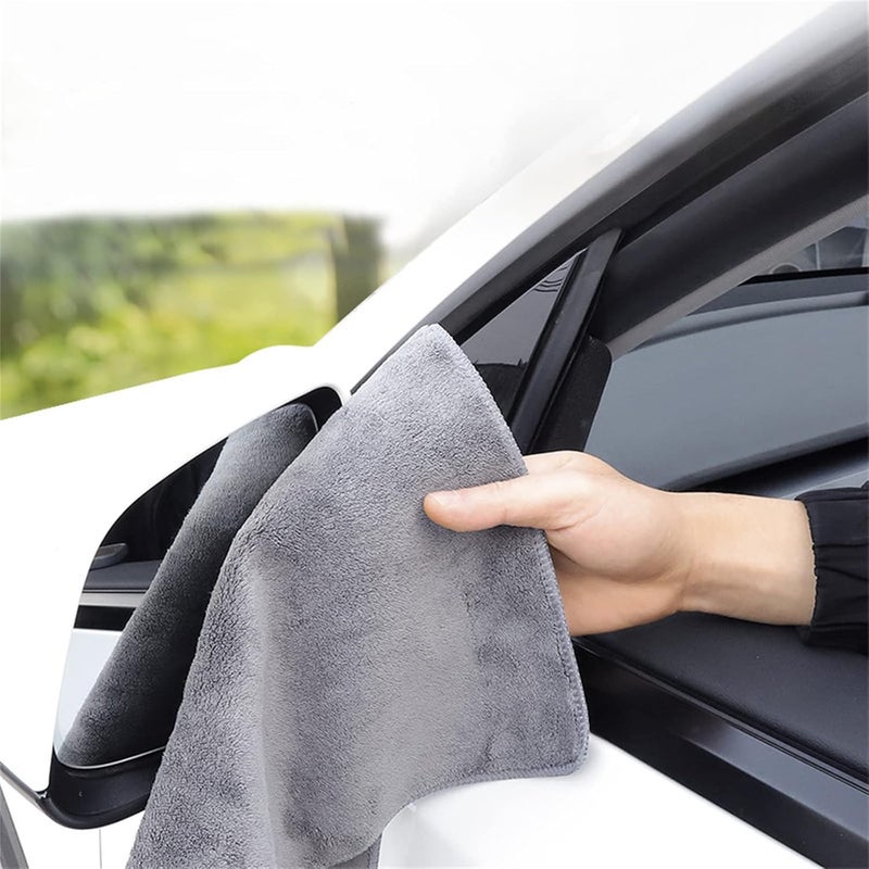 comfrt Microfiber Drying Towels for Cars, Super Absorbent Car Drying Towel, Car Drying Towel, Suede Coral Velvet Double-Sided Car Towel, Shammy Towel for Car - Image 4