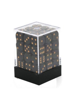 Chessex Chx25828 Dice Opaque: 36D6 Black/Gold Set  - Image 4
