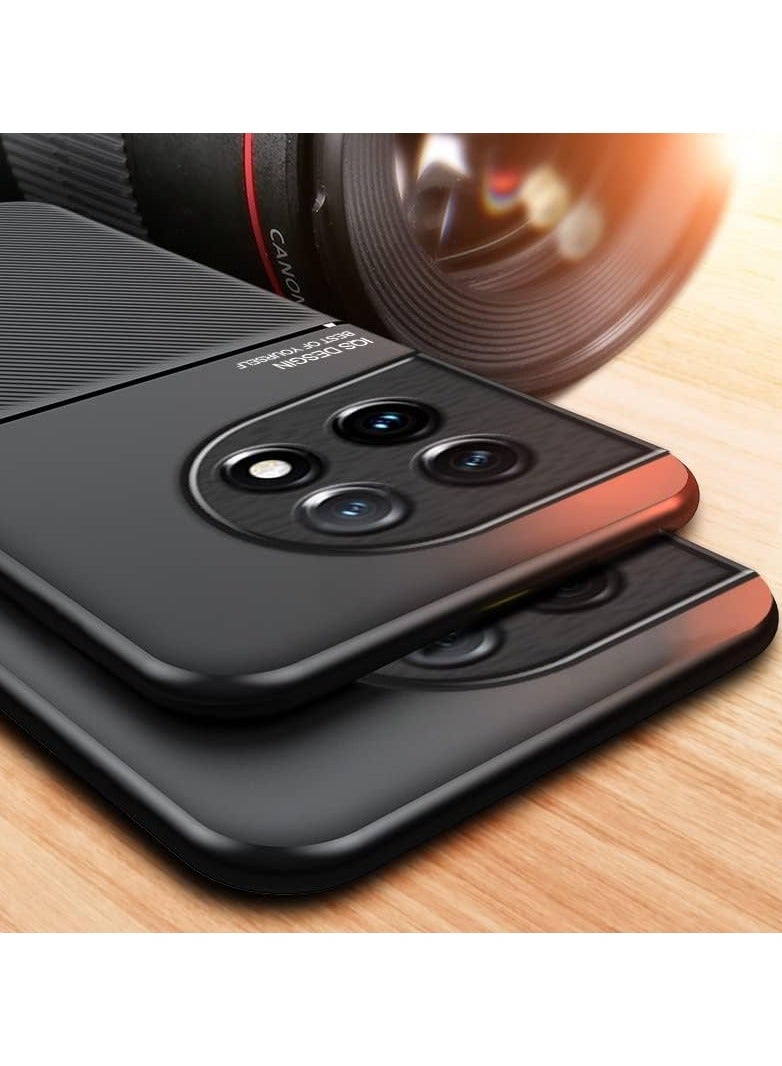 Arabest Case Compatible with OnePlus 11 Luxury PU Leather Texture Silicone Phone Protective Cover for OnePlus 11 - Image 4