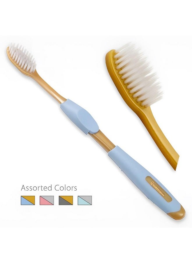 Quantum - Smilegoods Y331 Child Toothbrush, Soft, Paw Print Grip, Individually Packaged Toothbrushes, Assorted Colors, Bulk Pack Of 72 - Image 1