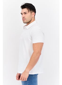 CROSSHATCH Men Regular Fit Embroidered Logo Short Sleeves Polo, White  - Image 2