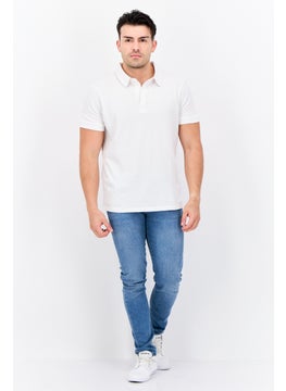 CROSSHATCH Men Regular Fit Embroidered Logo Short Sleeves Polo, White  - Image 4