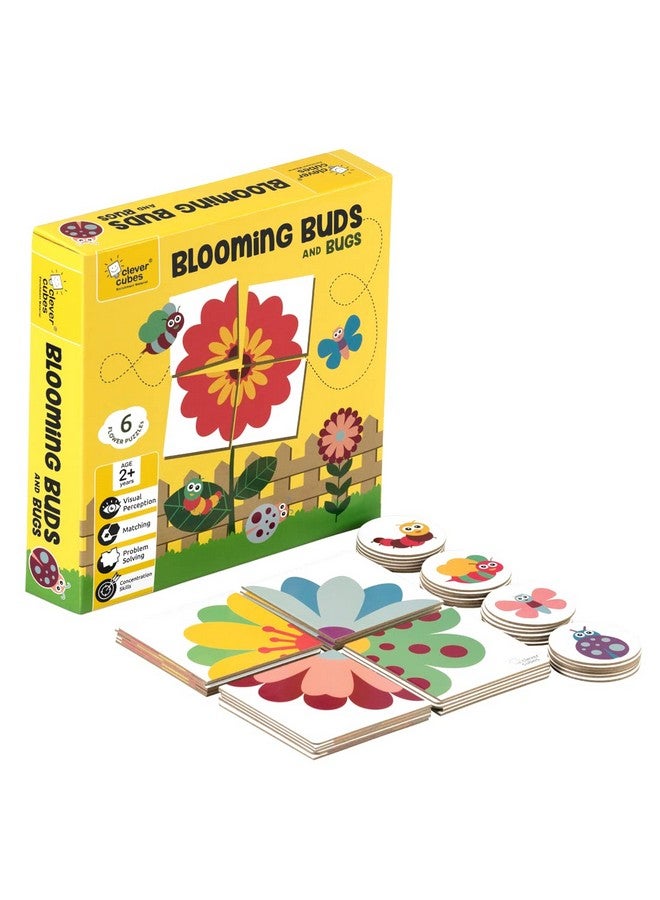 Clever Cubes Blooming Buds, Educational Games, Activity Games, Fun Learning Games, Perfect for Return Gifts Multi color - Image 1