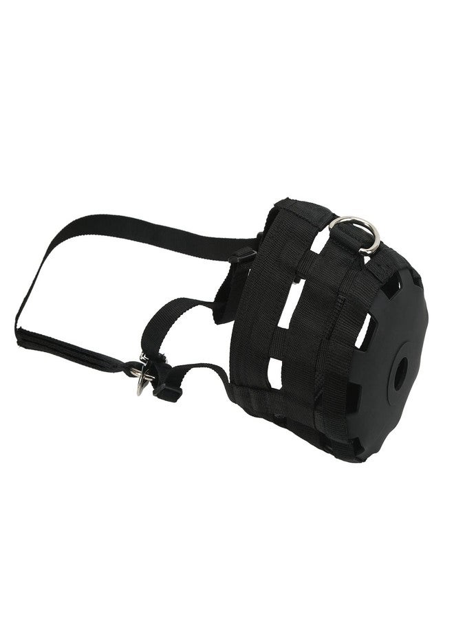 كمامة مريساتا للرعي، كمامة مضادة للعض، غطاء فم الحصان، كمامة رعي سهلة التنفس، كمامة سوداء للرعي، غطاء فم الحصان سهل التنفس مع حجم كبير - Image 4