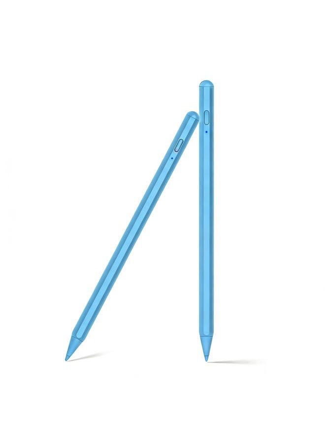 SuitMeeUp Stylus Pen for iPad 11th/10th 2025-2018,2Pack Stylus Pencil Palm Rejection,Tilt Sensitivity Apple Pen for iPad A16/11/10/9/8/7/6th,Pro 12.9"/11"/13" M5/M4,Air 3/4/5/M3/M2,Mini A17/6th/5th-Blue - Image 1