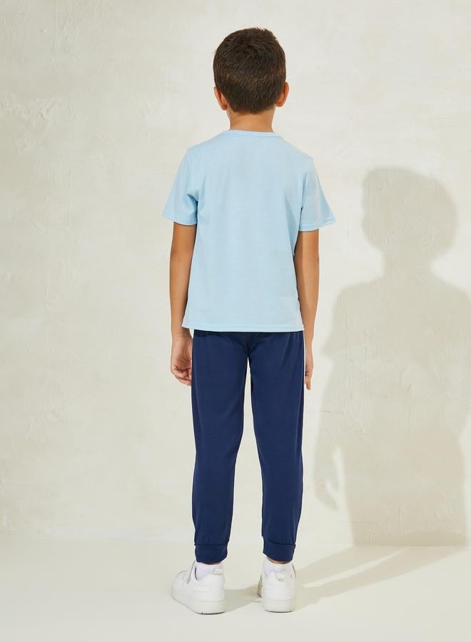 Styli Color Block T-Shirt & Jogger Set  - Image 5