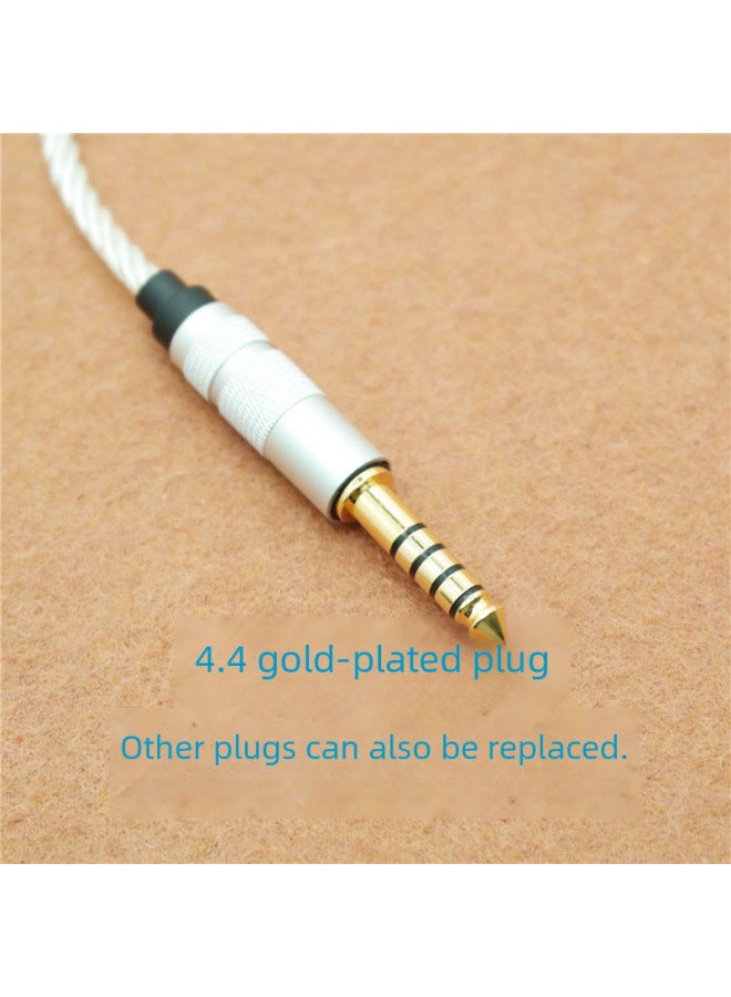 Neutral Zhongshan Zhensheng Silver-plated Wire Core Balance Adapter Cable 4.4 Revolution 3.5 Female Audio Adapter Cable Sound Quality Feels Good - Image 3