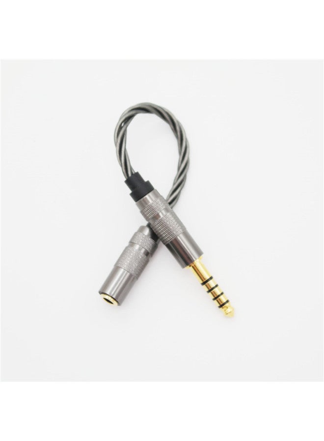 Neutral Zhongshan Zhensheng Silver-plated Wire Core Balance Adapter Cable 4.4 Revolution 3.5 Female Audio Adapter Cable Sound Quality Feels Good - Image 2