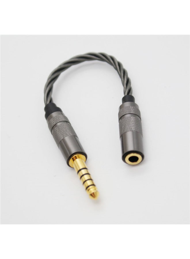 Neutral Zhongshan Zhensheng Silver-plated Wire Core Balance Adapter Cable 4.4 Revolution 3.5 Female Audio Adapter Cable Sound Quality Feels Good - Image 4