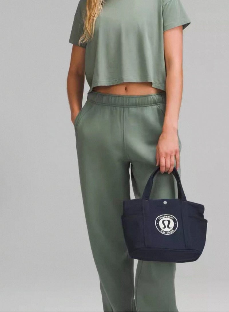 لولو Lemon حقيبة يد رياضية من القماش (Canvas Tote) — حقيبة كتف رياضية خفيفة الوزن للسفر، والتمارين الرياضية، والاستخدام اليومي - Image 2
