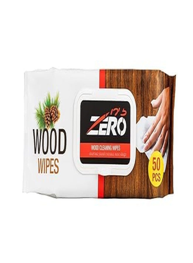 JBM ENTERPRISE Wood Cleaning Wipes - 50 PCS Extra-Thick Furniture Polish & Dust Removal Wet Sheets for Tables, Desks, Cabinets & Wooden Surfaces | Anti-Static, Non-Greasy Daily Use Wood Care Wipes - Image 1