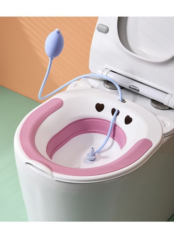 Arabest Sitz Bath for Toilet Seat,Steam Seat for Toilet, Foldable Postpartum Care Basin, Suitable for Pregnant Women, Postpartum Care, Perineum Treatment, Sitz Bath for Hemorrhoids  - Image 1