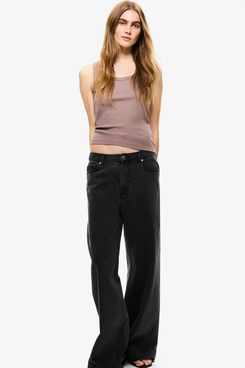 اتش اند ام بلوزة فيست من نسيج مضلع