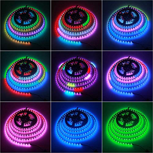protium Dream Color Pixel Light Strip Double PCB, WS2811, 1 IC Control 3 LEDs, 12V, IP30 No Waterproof, 60 LED/m (5-Meter) - Image 5