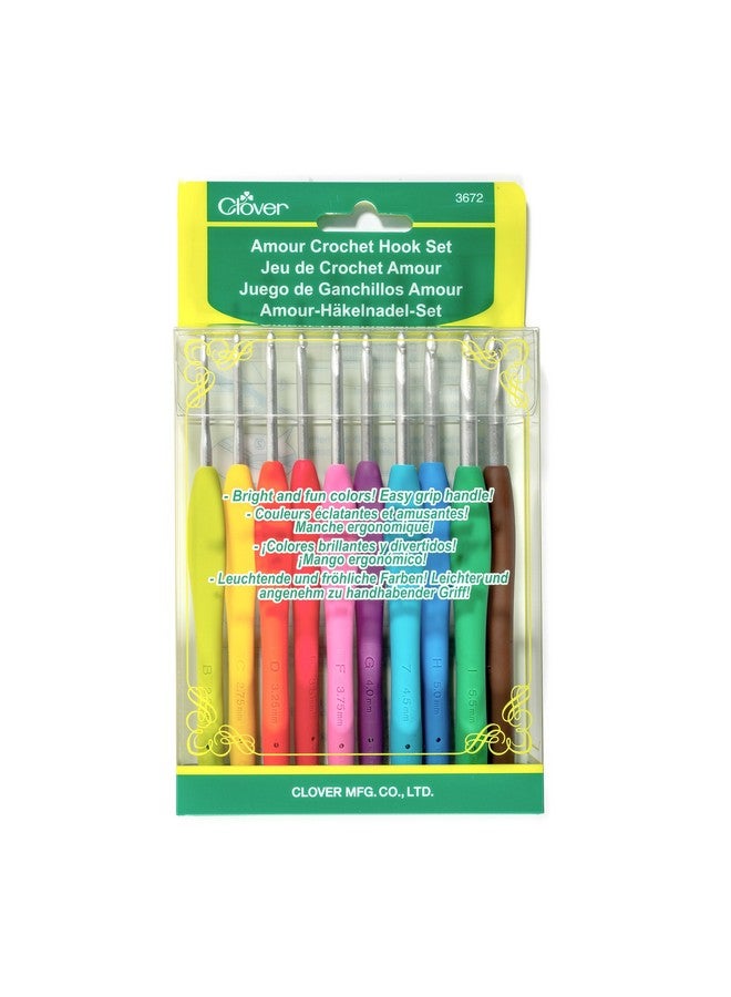 3672 Amour Crochet Hook Set, 10 Sizes