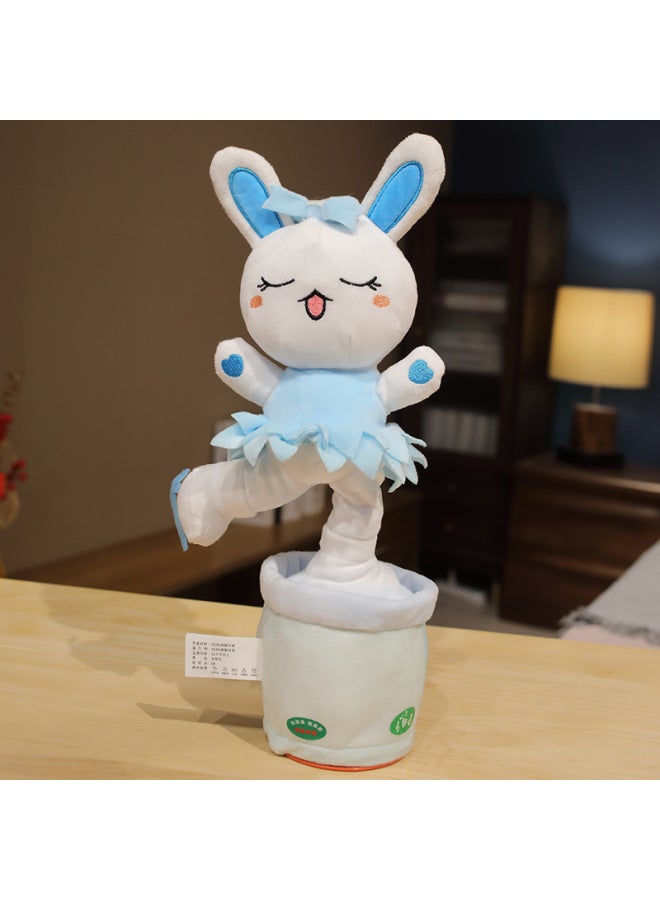 Loquat Tremolo Dancing Rabbit Can Sing Talk Recording Twisting Enchanting Enlightenment Toys-Color:Pink Dancing Rabbit-Height:34cm Battery 0.22kg - Image 3