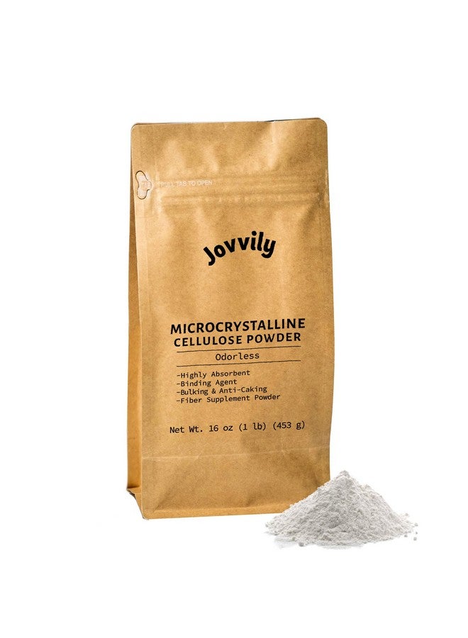 Jovvily Microcrystalline Cellulose Powder 1 Lb Fiber Supplement Binding Agent Highly Absorbent - Image 1