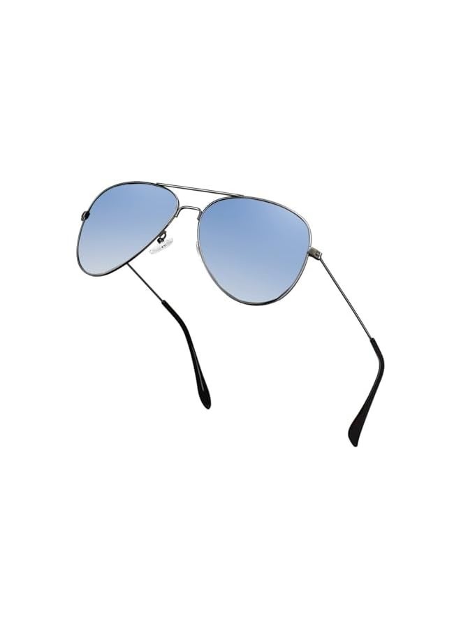 بروماس نظارات شمسية عصرية للقيادة للرجال والنساء بإطار معدني خفيف الوزن ومرآة من الزجاج المقوى باللون الأسود والأحمر - Image 1