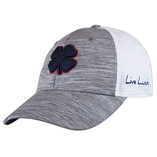 Black Clover Perfect Luck 1 Hat Navy Clover/Red Trim/Grey/White SM/MD - Image 1