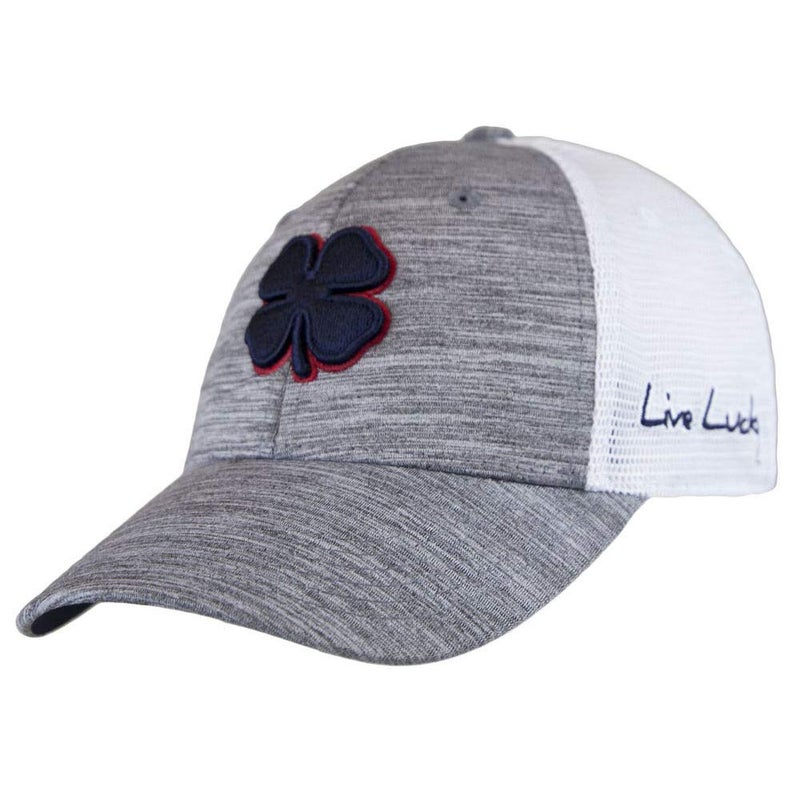 Black Clover Perfect Luck 1 Hat Navy Clover/Red Trim/Grey/White SM/MD - Image 4