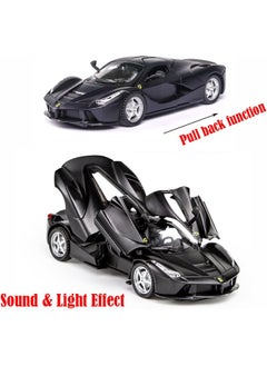 Generic 1/32 Alloy Collectible Race Car Model Toy, Diecast Zinc Alloy Pull Back Collectible Toy Car, Sound and Light Pull Back Model Car for Kids Boy Girl Gift  - Image 5