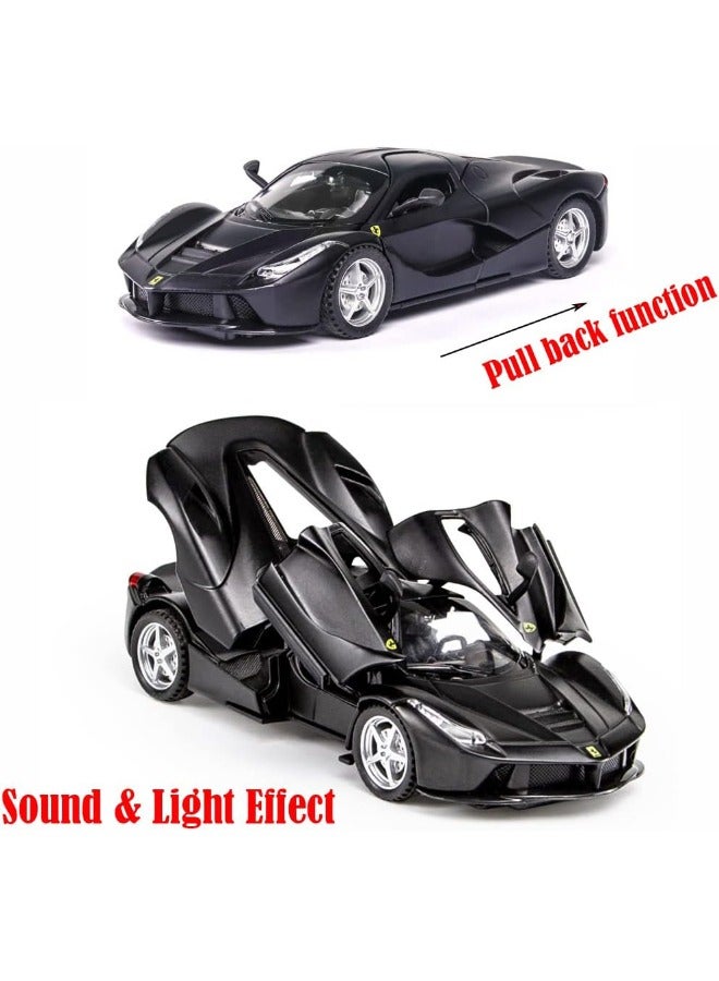 1/32 Alloy Collectible Race Car Model Toy, Diecast Zinc Alloy Pull Back Collectible Toy Car, Sound and Light Pull Back Model Car for Kids Boy Girl Gift  - Image 5