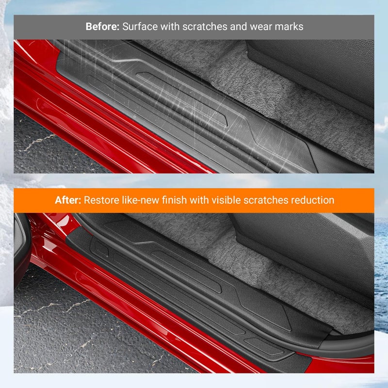 powoq 8Pcs Door Sill Protectors Compatible with 2022-2025 Toyota Tundra Door Sill Guard Threshold Protector Entry Guard Replacement for 2022-2025 Toyota Tundra Accessories - Image 3