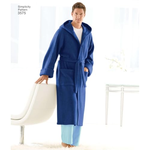 Simplicity Easy-to-Sew 3575 Bathrobe Sewing Pattern for Adults and Children, XS-L and XS-XL - Image 3