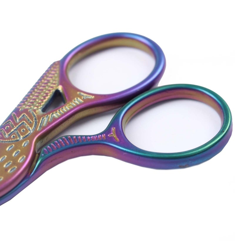 BIHRTC Stainless Steel Sharp Tip Classic Stork Scissors Crane Design Sewing DIY Tools Dressmaker Shears Scissors for Embroidery, Craft, Needle Work, Art Work & Everyday Use (3.6", Colorful) - Image 3