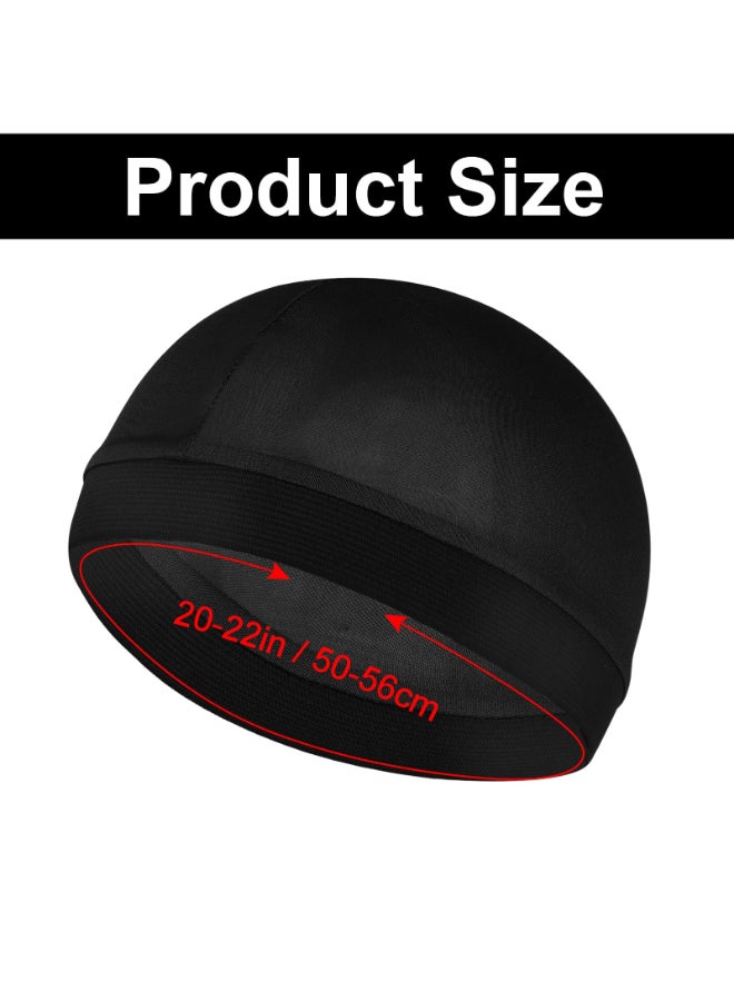 WY LIGHTING LEVEL Silky Bonnet for Men Wave Cap Satin Silk Hair Bonnet for Sleep Durags Elastic Band Wave Caps for 360 540 720 Waves Stocking Wave Sleeping Shower Caps Silk Hair Wrap for Men Women Size 2022In - Image 4