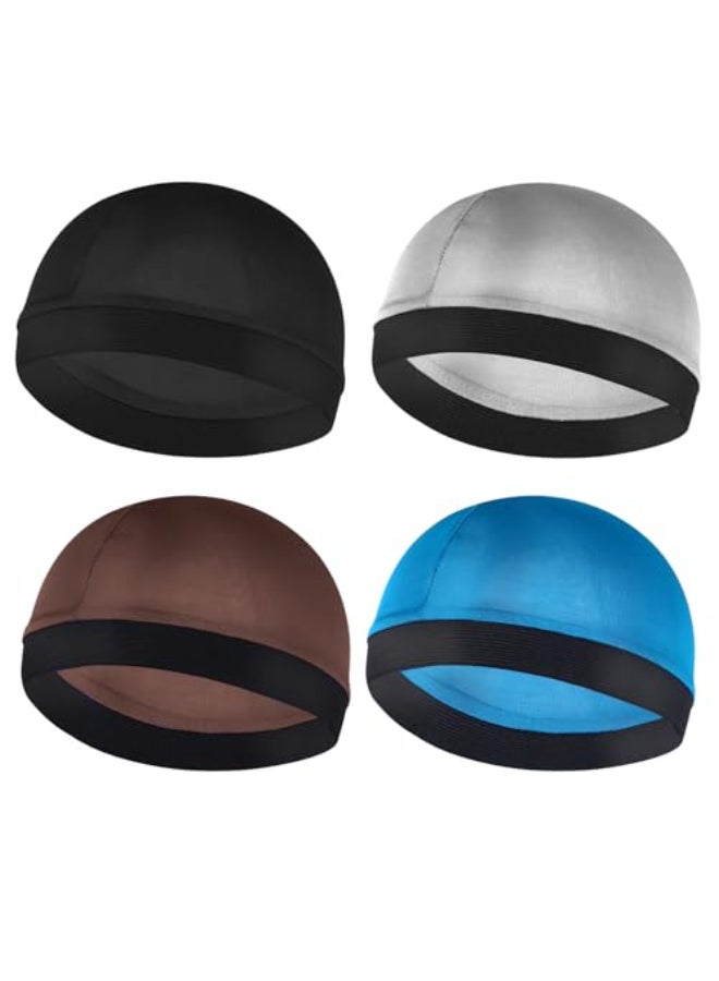 WY LIGHTING LEVEL Silky Bonnet for Men Wave Cap Satin Silk Hair Bonnet for Sleep Durags Elastic Band Wave Caps for 360 540 720 Waves Stocking Wave Sleeping Shower Caps Silk Hair Wrap for Men Women Size 2022In - Image 1