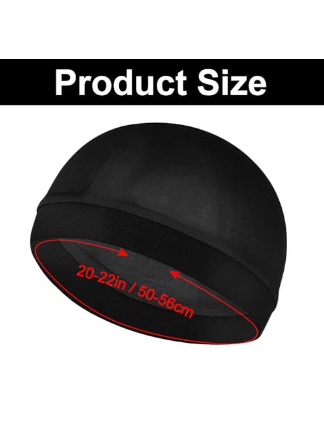 WY LIGHTING LEVEL Silky Bonnet for Men Wave Cap Satin Silk Hair Bonnet for Sleep Durags Elastic Band Wave Caps for 360 540 720 Waves Stocking Wave Sleeping Shower Caps Silk Hair Wrap for Men Women Size 2022In - Image 3