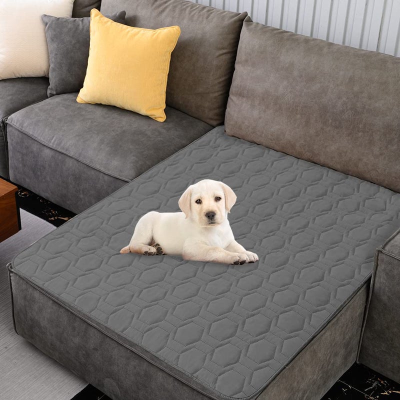 Tcksstex Waterproof and NonSlip Dog Bed Cover and Pet Blanket Sofa Pet Bed Mat car Incontinence Mattress Protectors Furniture Couch Cover for Most Cats Dogs Pets40x50Dark Grey