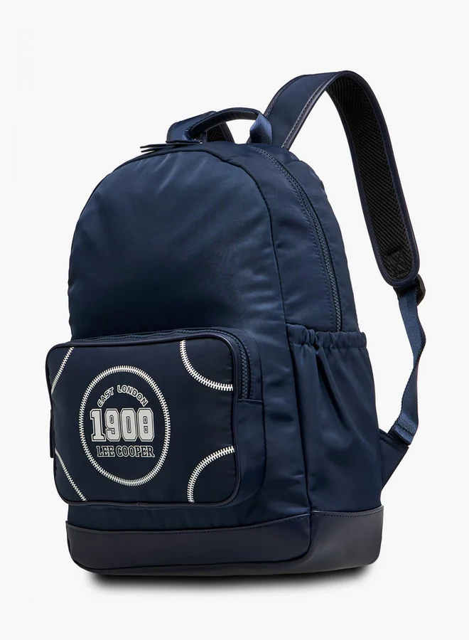 لي كوبر Printed Backpack with Adjustable Shoulder Straps and Zip Closure - 13x30x41 cm