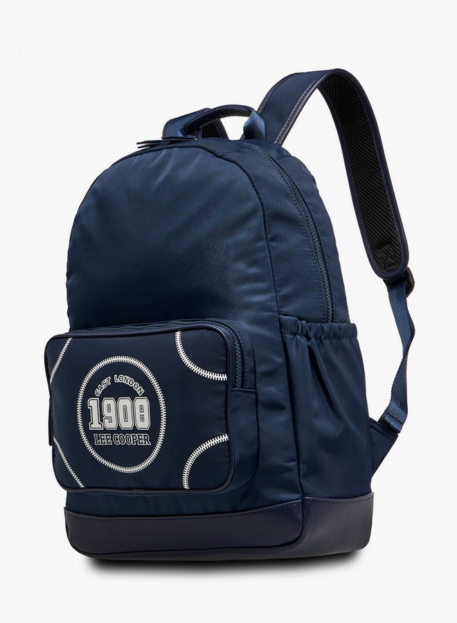 Lee Cooper Printed Backpack with Adjustable Shoulder Straps and Zip Closure - 13x30x41 cm  - Image 2