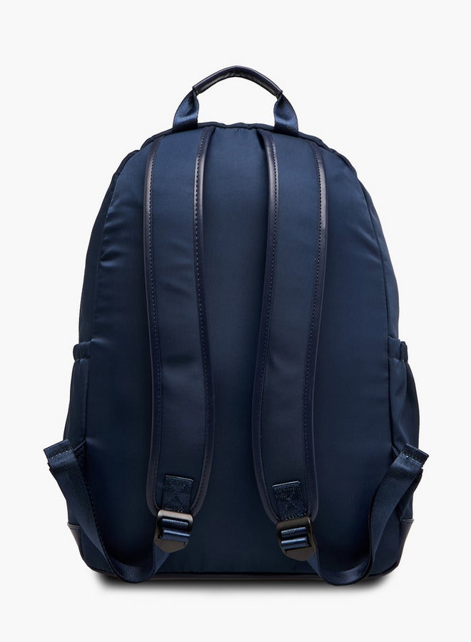 Lee Cooper Printed Backpack with Adjustable Shoulder Straps and Zip Closure - 13x30x41 cm  - Image 3
