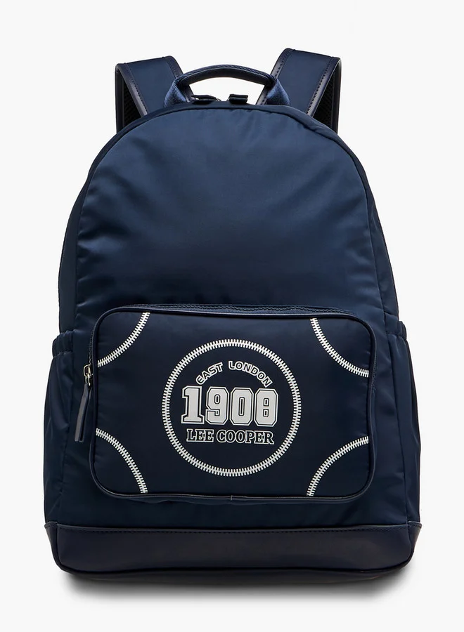 لي كوبر Printed Backpack with Adjustable Shoulder Straps and Zip Closure - 13x30x41 cm