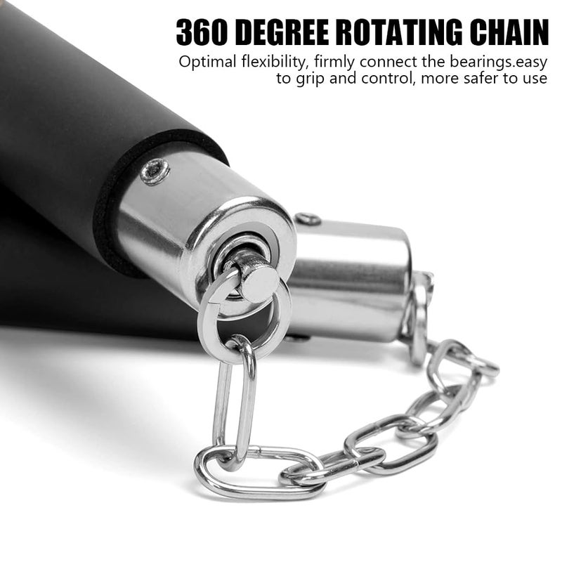 Proberos ® Kids Use Nunchucks 12 Inches EVA Foam Nunchucks for Training 360 Degree Flexible Rotation Starter's Nunchucks for Martial Arts Training - Image 3