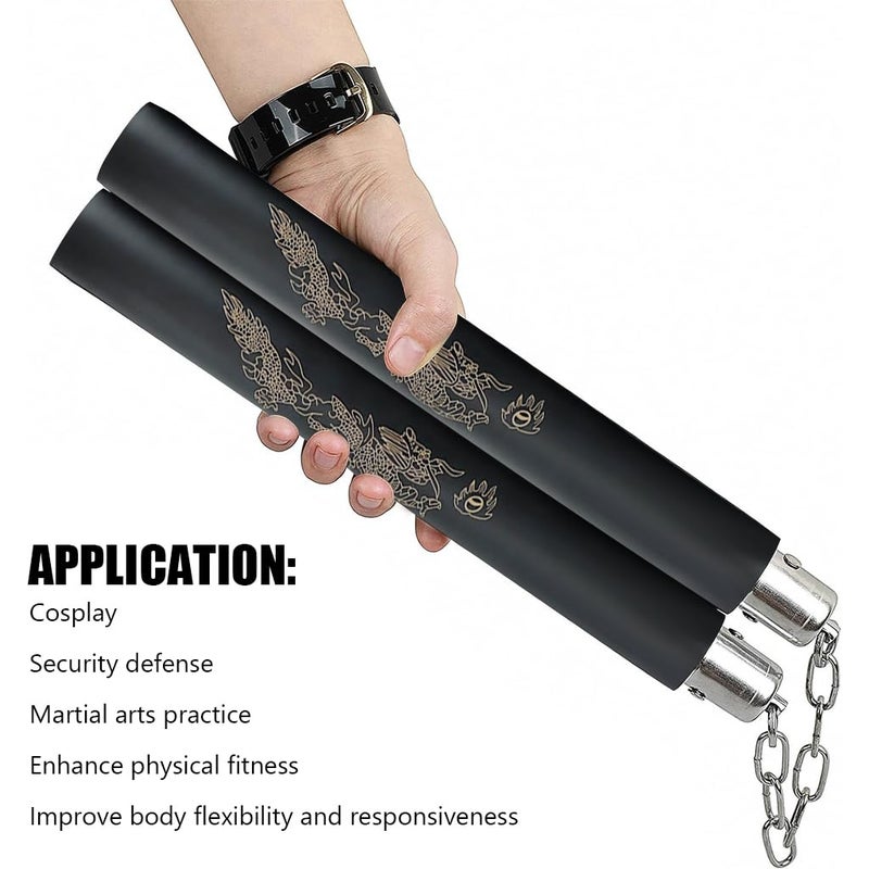 Proberos ® Kids Use Nunchucks 12 Inches EVA Foam Nunchucks for Training 360 Degree Flexible Rotation Starter's Nunchucks for Martial Arts Training - Image 4