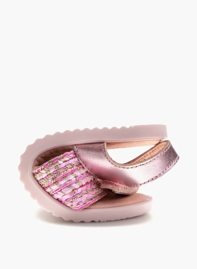 Pablosky Girls Strap Sandals With Hook And Loop Closure